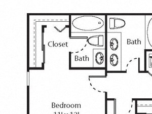 2 x 2 Floorplan 2 x 2 Floorplan at Riverwalk at Happy Valley, OR